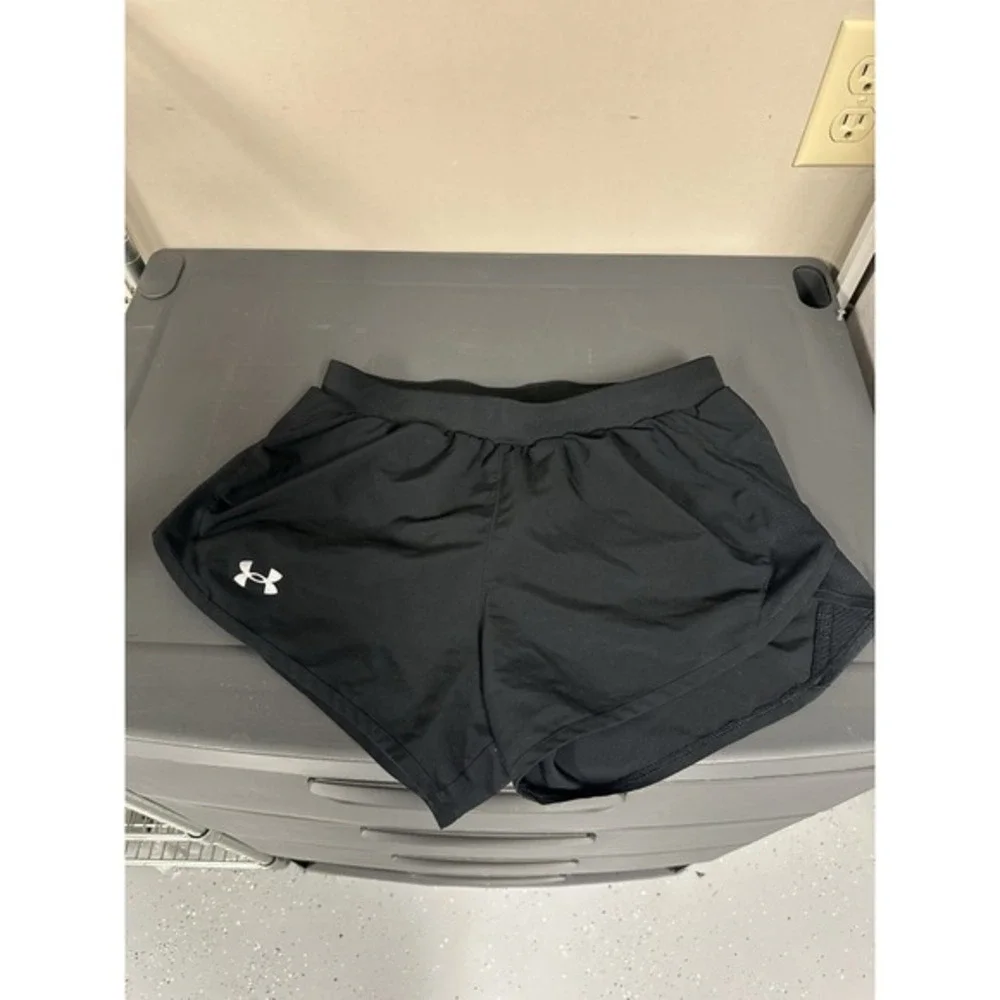 Black‎ Under Armour Shorts Athletic Extra Small XS Women's Drawstring Mesh